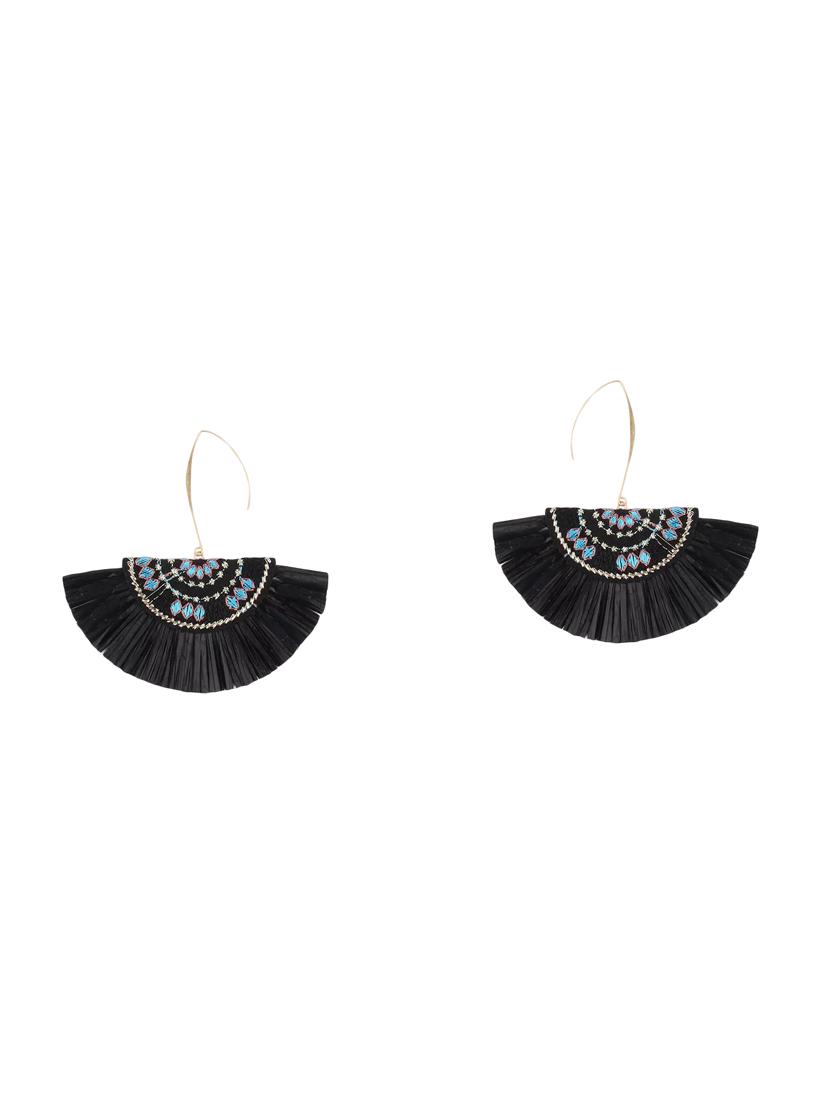 black metal drop earring - 17465992 - Zoom Image - 3