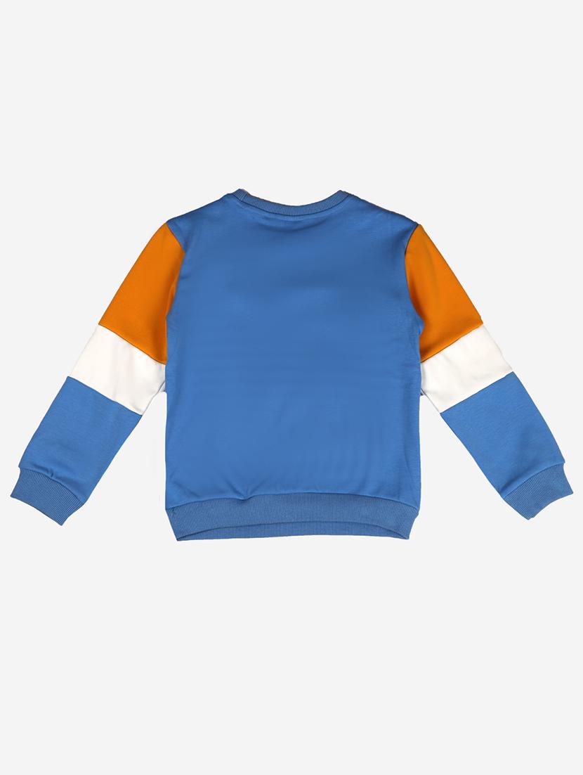 blue cotton fleece sweatshirt - 17466082 - Zoom Image - 2