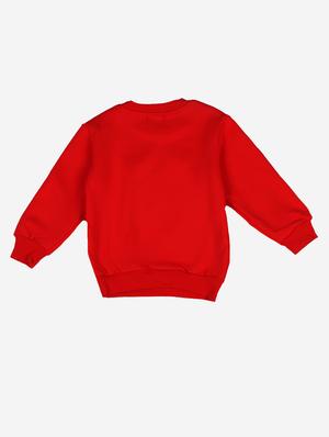 red cotton fleece sweatshirt - 17466088 - Standard Image - 2