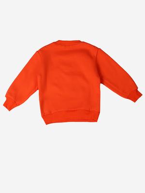 orange cotton fleece sweatshirt - 17466090 - Standard Image - 2