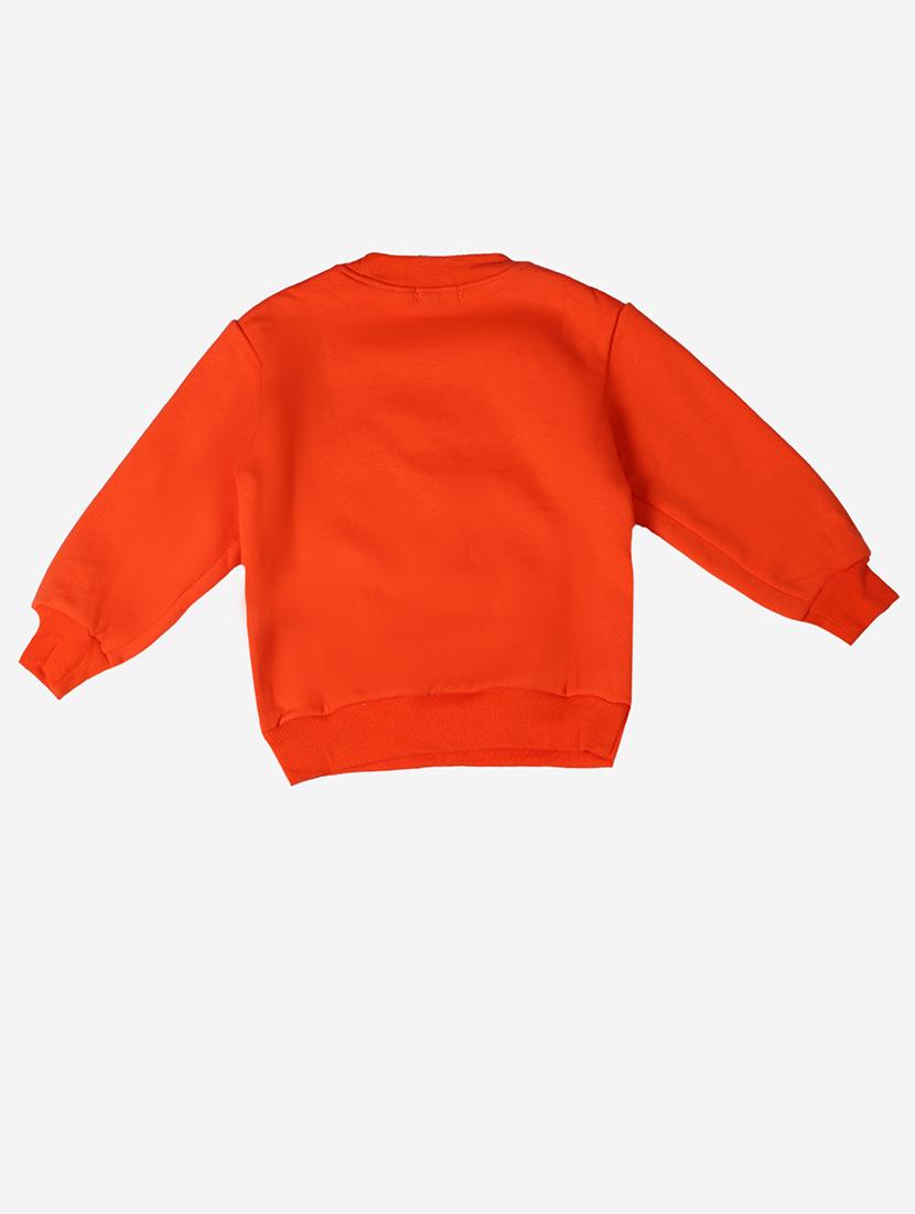 orange cotton fleece sweatshirt - 17466090 - Zoom Image - 2