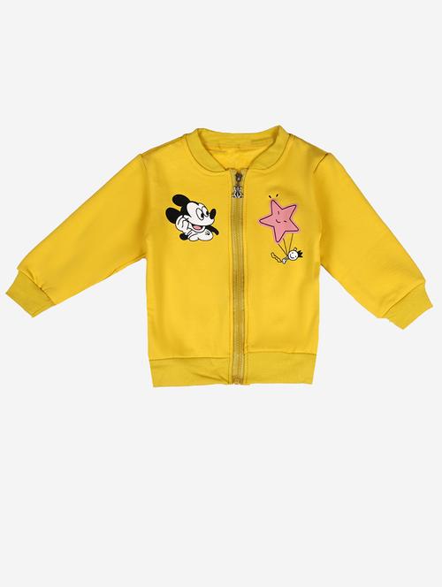 yellow cotton fleece sweatshirt - 17466095 - Standard Image - 1