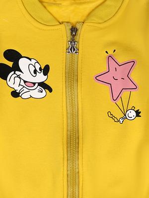 yellow cotton fleece sweatshirt - 17466095 - Standard Image - 3