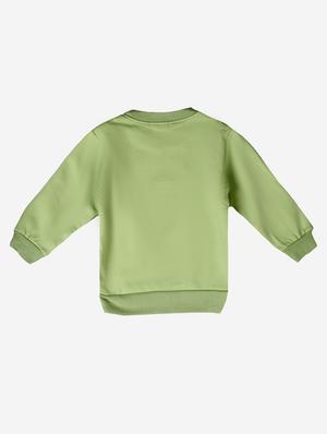 green cotton fleece sweatshirt - 17466096 - Standard Image - 2