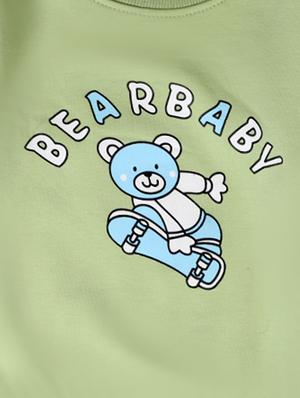 green cotton fleece sweatshirt - 17466096 - Standard Image - 3