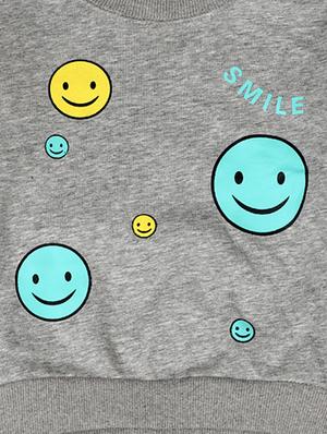 grey cotton fleece sweatshirt - 17466099 - Standard Image - 3
