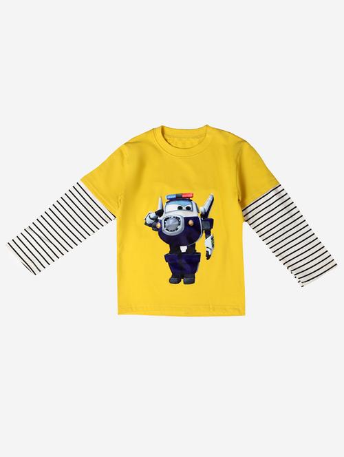 yellow cotton fleece sweatshirt - 17466104 - Standard Image - 1