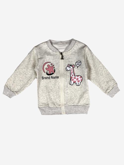 white cotton fleece sweatshirt - 17466107 - Standard Image - 1