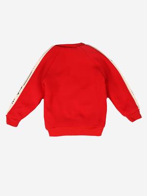 red cotton fleece sweatshirt - 17466113 - Standard Image - 2