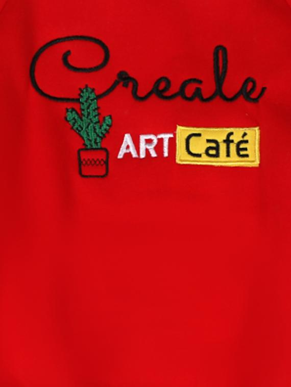 red cotton fleece sweatshirt - 17466113 - Zoom Image - 3