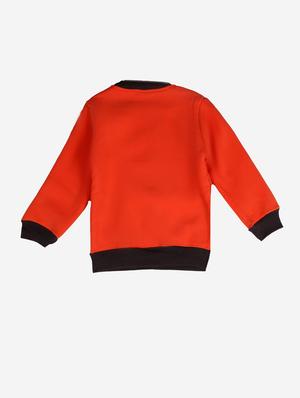 orange cotton fleece sweatshirt - 17466115 - Standard Image - 2