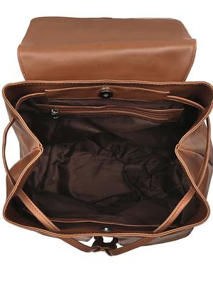 nude leatherette (pu) regular backpack - 17466679 - Standard Image - 3
