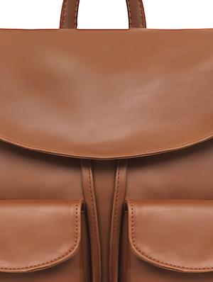 nude leatherette (pu) regular backpack - 17466679 - Standard Image - 4