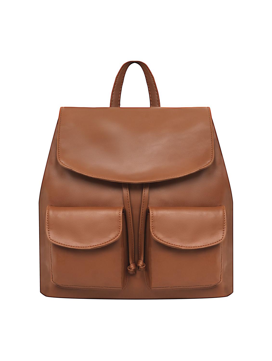 nude leatherette (pu) regular backpack - 17466679 - Zoom Image - 1
