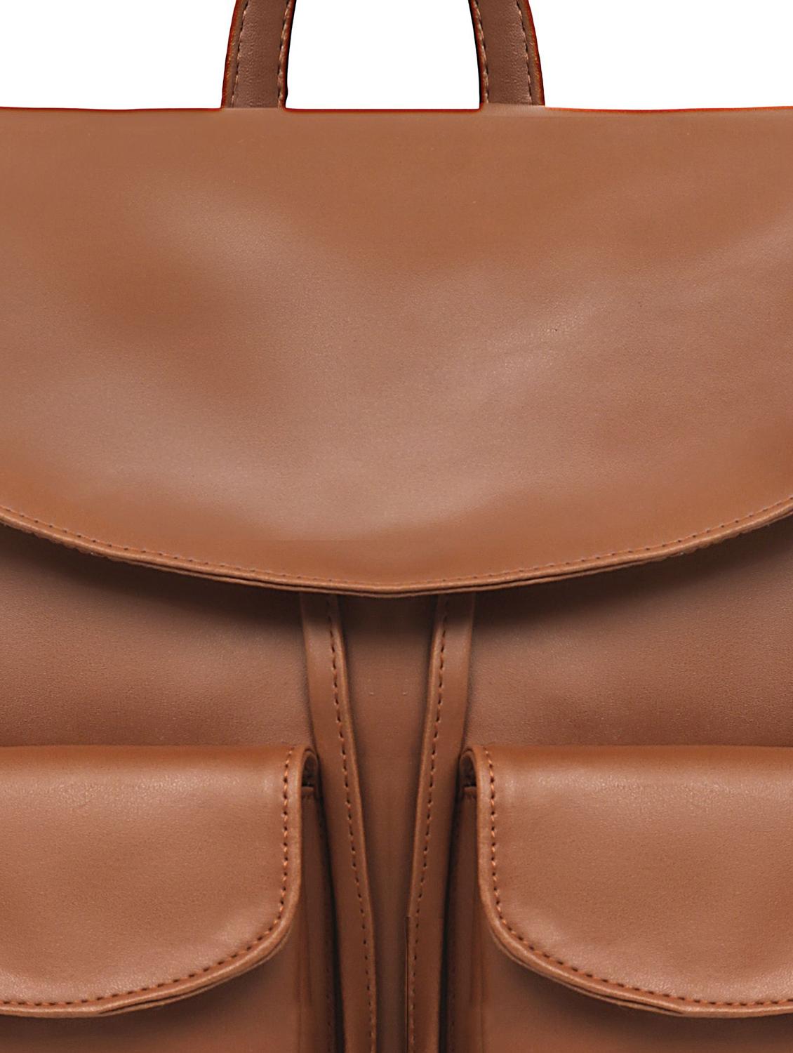 nude leatherette (pu) regular backpack - 17466679 - Zoom Image - 4