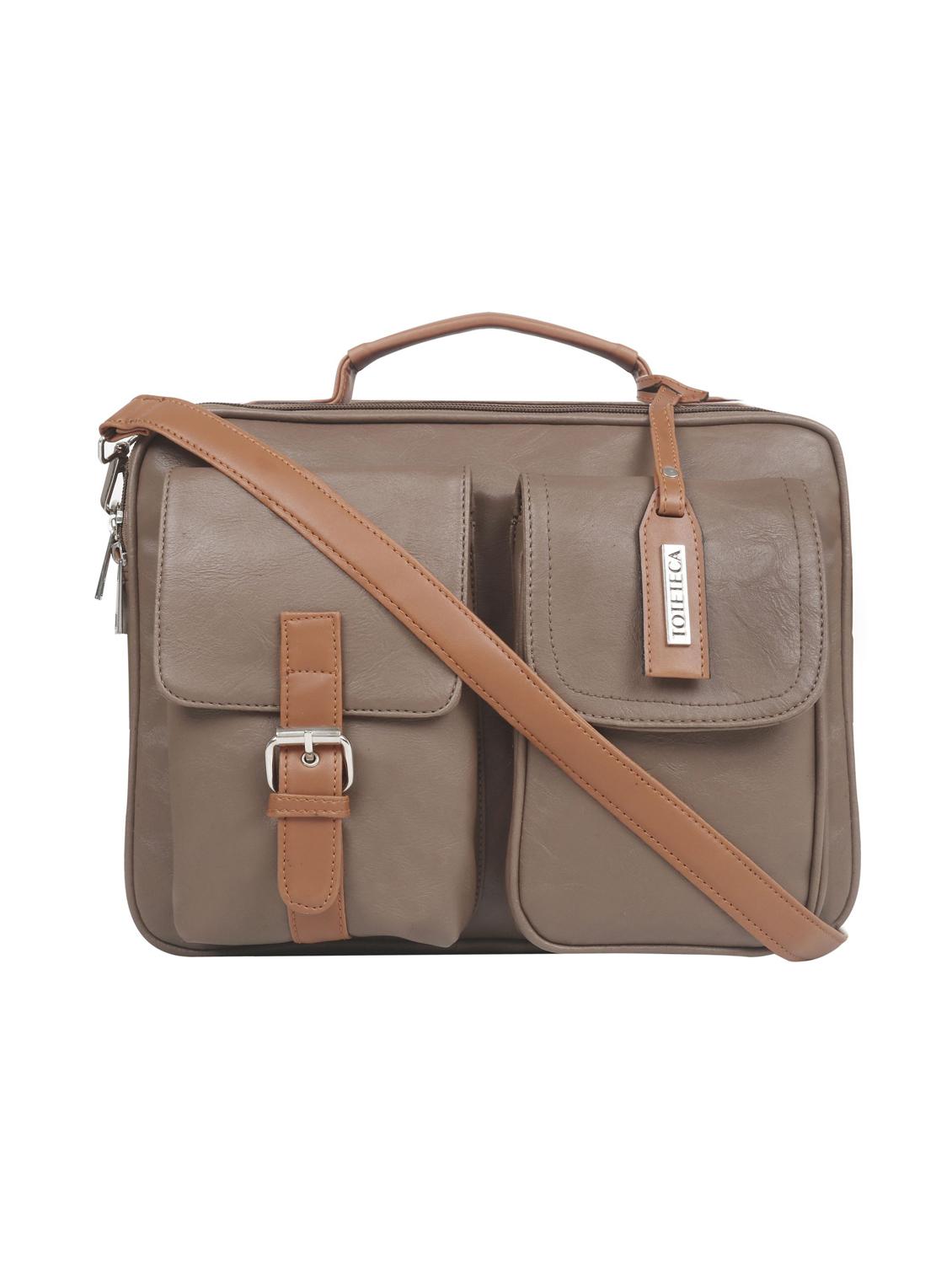 beige leatherette (pu) regular sling bag - 17466781 - Zoom Image - 1