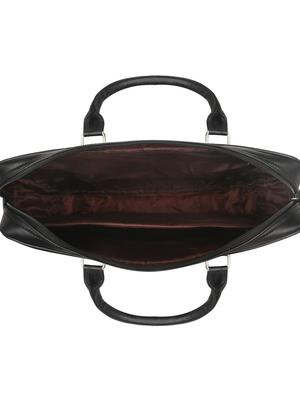black leatherette (pu) regular laptop bag - 17466795 - Standard Image - 3