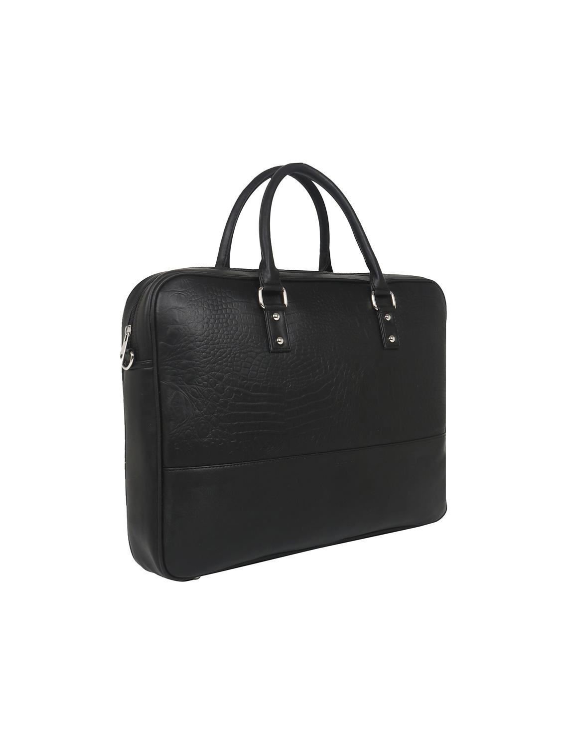 black leatherette (pu) regular laptop bag - 17466795 - Zoom Image - 5