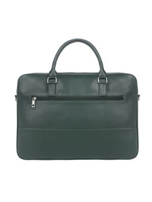 green leatherette (pu) regular laptop bag - 17466797 - Standard Image - 2