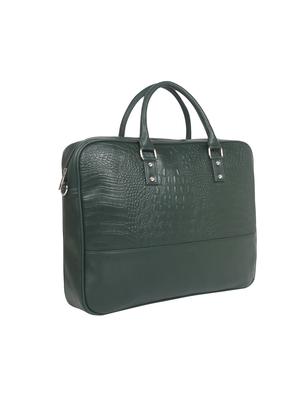 green leatherette (pu) regular laptop bag - 17466797 - Standard Image - 5