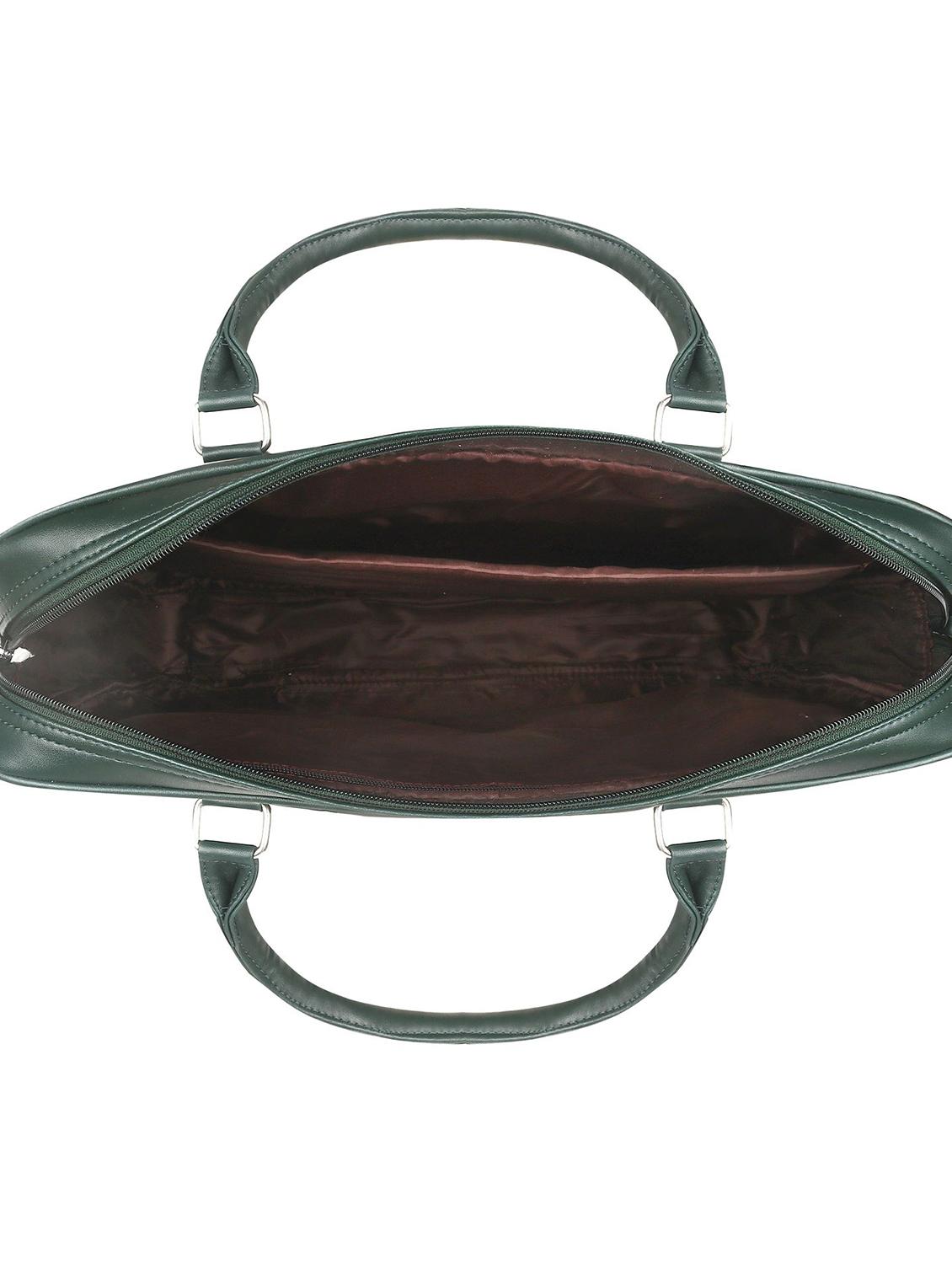 green leatherette (pu) regular laptop bag - 17466797 - Zoom Image - 3