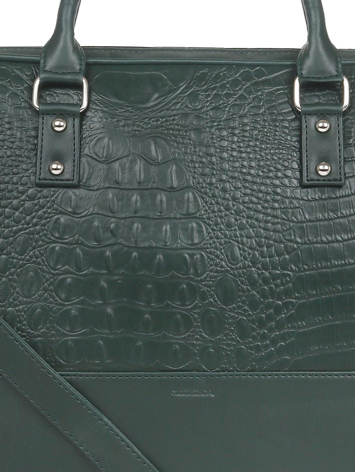 green leatherette (pu) regular laptop bag - 17466797 - Zoom Image - 4