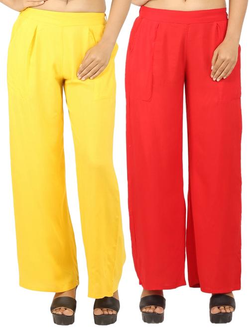 set of 2 solid palazzo - 17466809 - Standard Image - 1