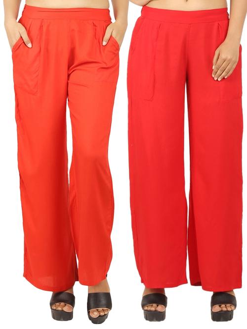 set of 2 solid palazzo - 17466811 - Standard Image - 1