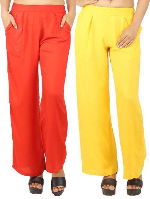 set of 2 solid palazzo - 17466817 - Standard Image - 1