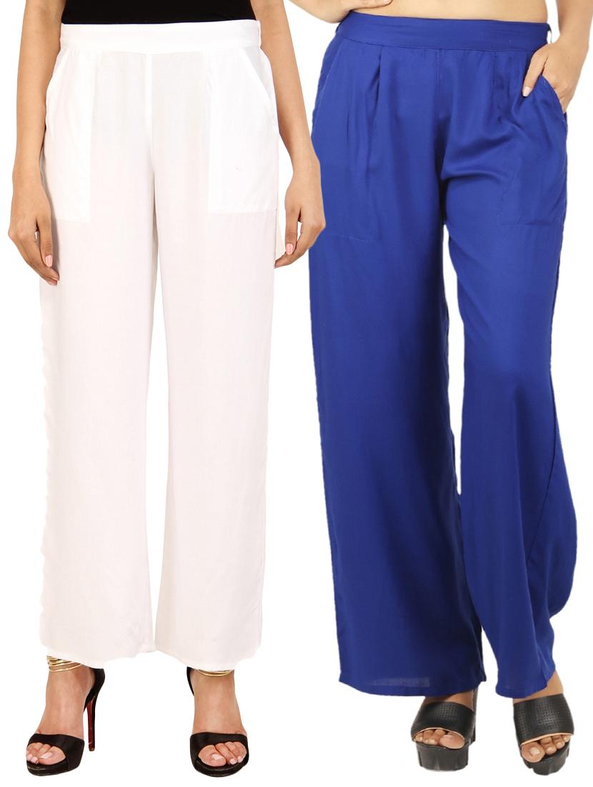 set of 2 solid palazzo - 17466825 - Zoom Image - 1