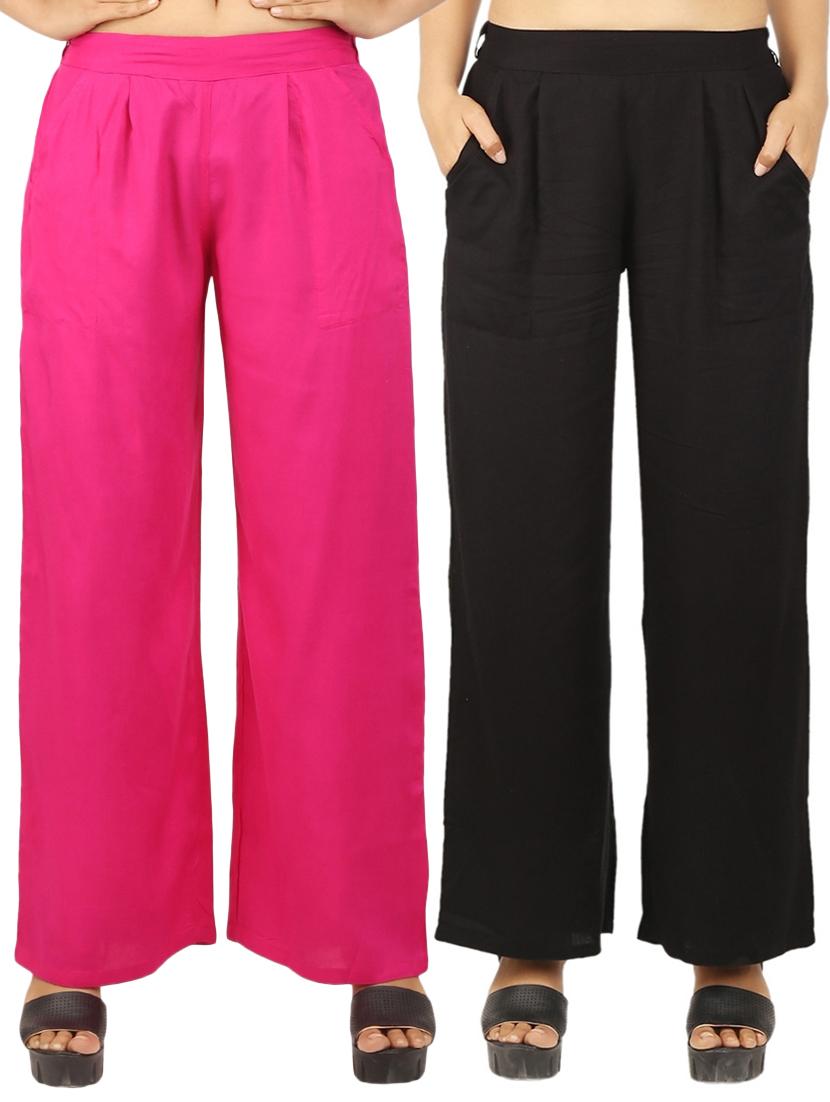 set of 2 solid palazzo - 17466835 - Zoom Image - 1
