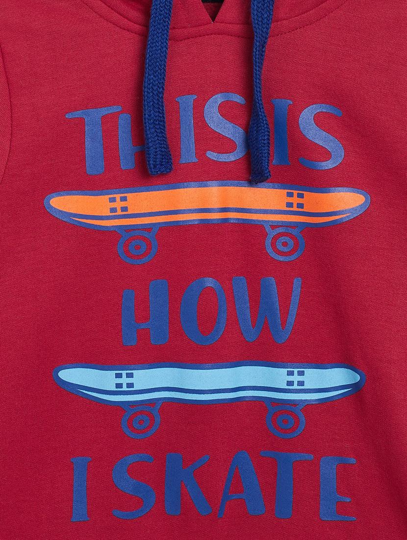 red fleece sweatshirt - 17466846 - Zoom Image - 3
