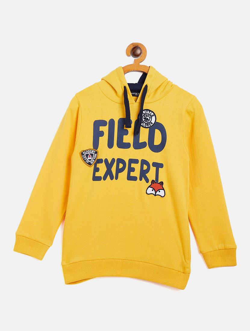 yellow fleece sweatshirt - 17466848 - Zoom Image - 1