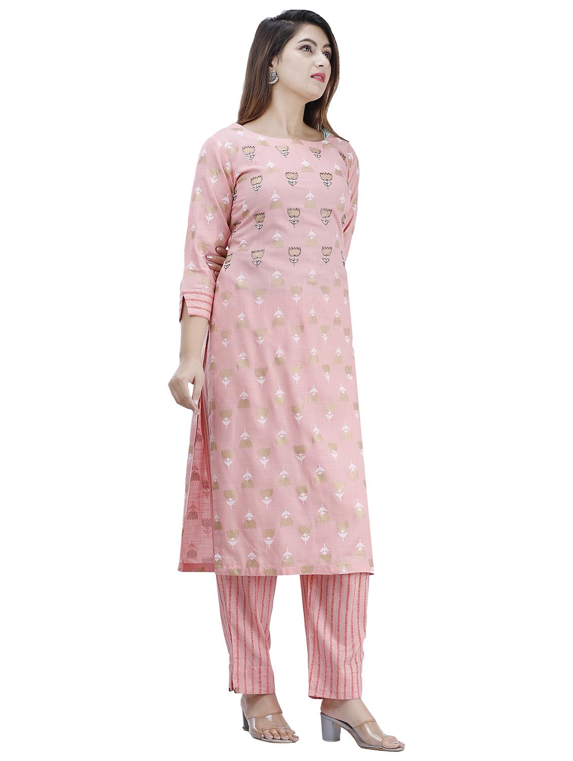 printed kurta pant set - 17466882 - Zoom Image - 2