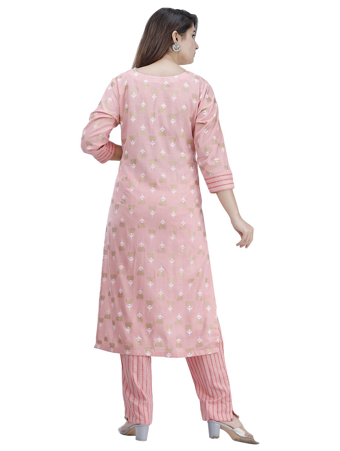 printed kurta pant set - 17466882 - Zoom Image - 3