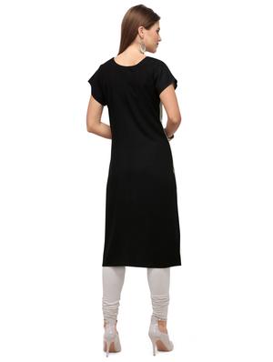 multi colored rayon solid kurti - 17466922 - Standard Image - 3