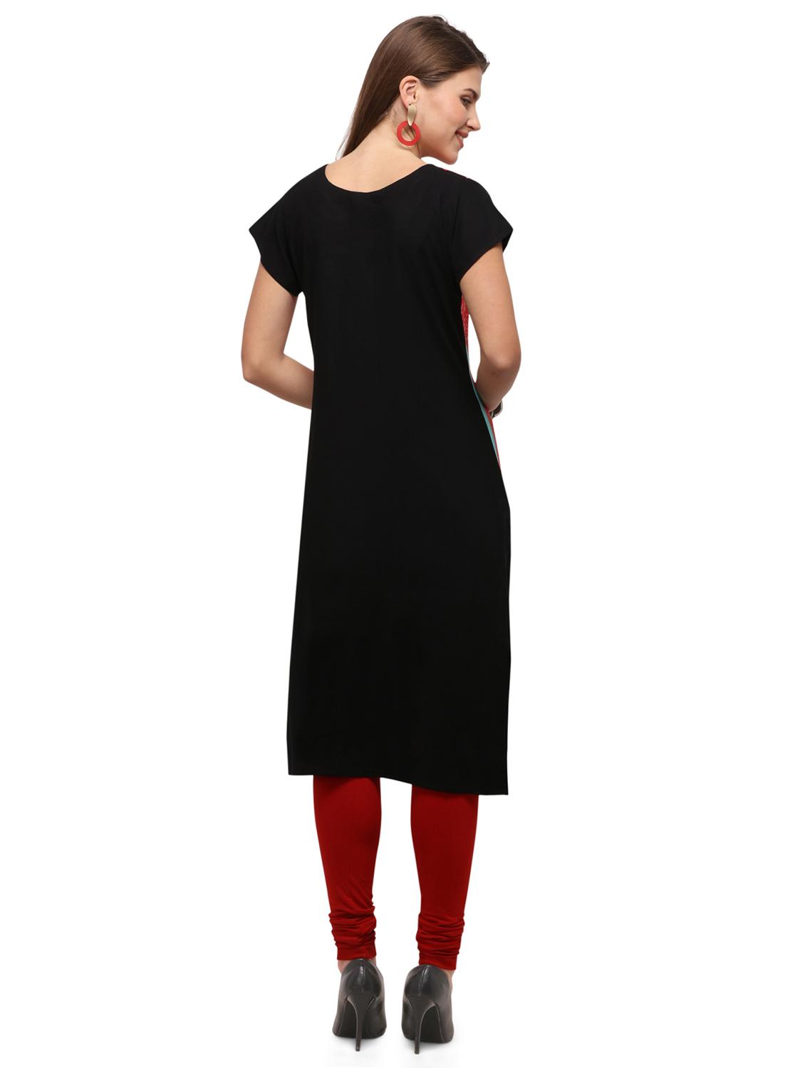 multi colored rayon solid kurti - 17466926 - Zoom Image - 3