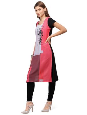multi colored printed straight kurta - 17466931 - Standard Image - 2