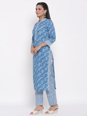 floral kurta pant set - 17467096 - Standard Image - 2