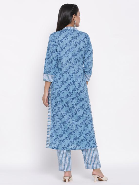floral kurta pant set - 17467096 - Zoom Image - 3