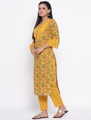 floral kurta pant set - 17467098 - Standard Image - 2