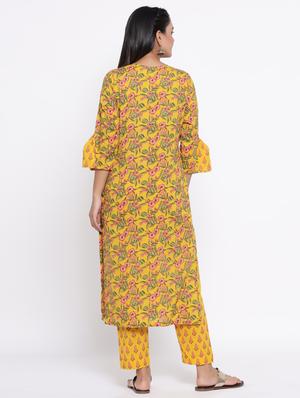 floral kurta pant set - 17467098 - Standard Image - 3
