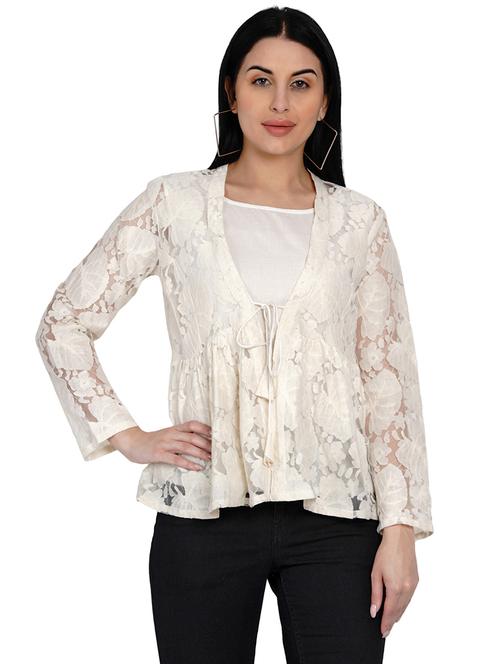tie front solid top - 17467176 - Standard Image - 1