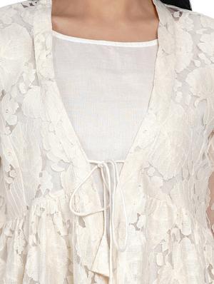 tie front solid top - 17467176 - Standard Image - 5