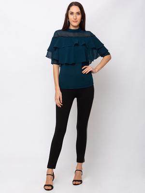 high rise solid jegging - 17467230 - Standard Image - 4