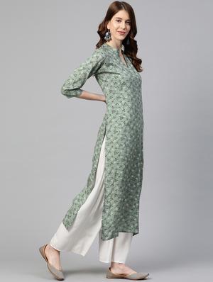 abstract straight kurta - 17467251 - Standard Image - 2
