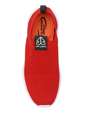 red slip on sport shoe - 17467283 - Standard Image - 3