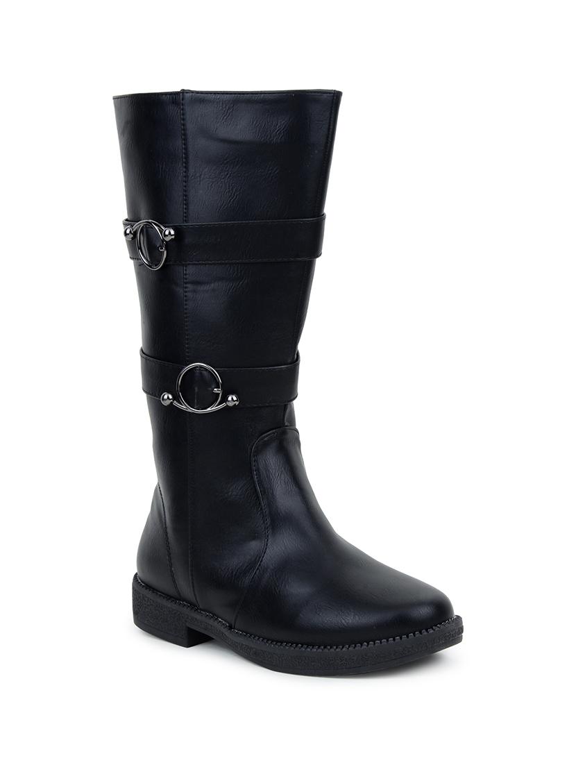 black synthetic calf boots - 17467414 - Zoom Image - 1