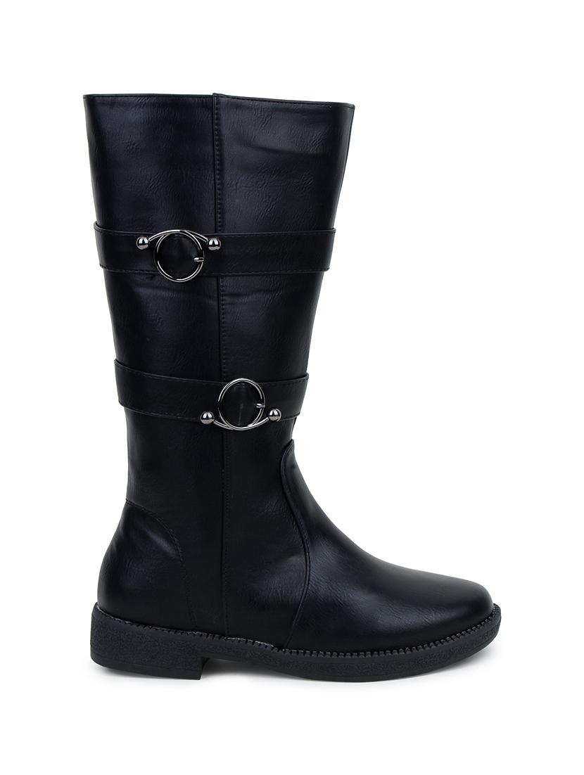black synthetic calf boots - 17467414 - Zoom Image - 2