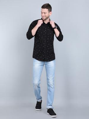 black printed casual shirt - 17467572 - Standard Image - 4
